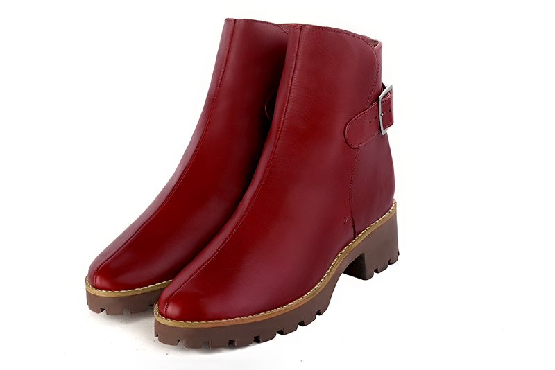 Cardinal red dress booties for women - Florence KOOIJMAN